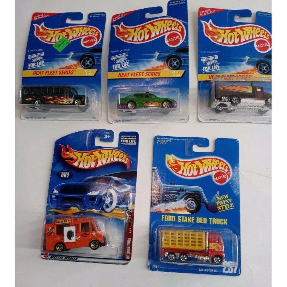 HOT WHEELS 5PACK BUNDLE Heat Fleet Series And More